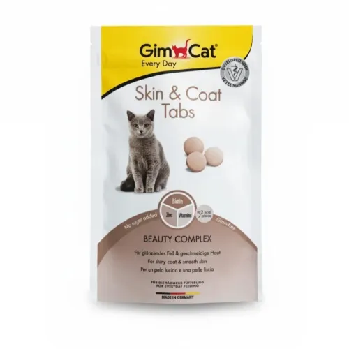 قرص پوست و مو گربه جیم کت ۴۰ گرم